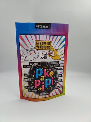 재활용할 수 있는 회전식 그라비어 인쇄된 개 식품백은 애완동물사료 팁을 적층했습니다