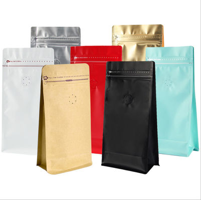 공기가 밸브를 가스를 제거하면서 패키징하는 70g-1kg 능력 편평한 하부 지퍼 커피 팁
