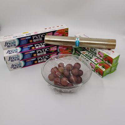 영화 PVDC 맛 보유 스트레치 필름 랩을 감싸는 반대 안개 식품 등급