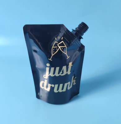Custom Artwork Gravure Printing Liquid Packaging Pouch  bag With Nozzle 200 microns