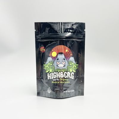 주문 인쇄 CBD 새싹 알루미늄 호일은 주머니 160mic 320mic를 위로 서 있습니다